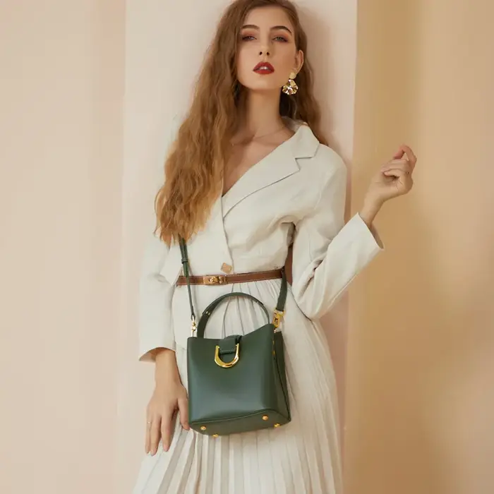 Sac à main 100% cuir véritable pour femmes