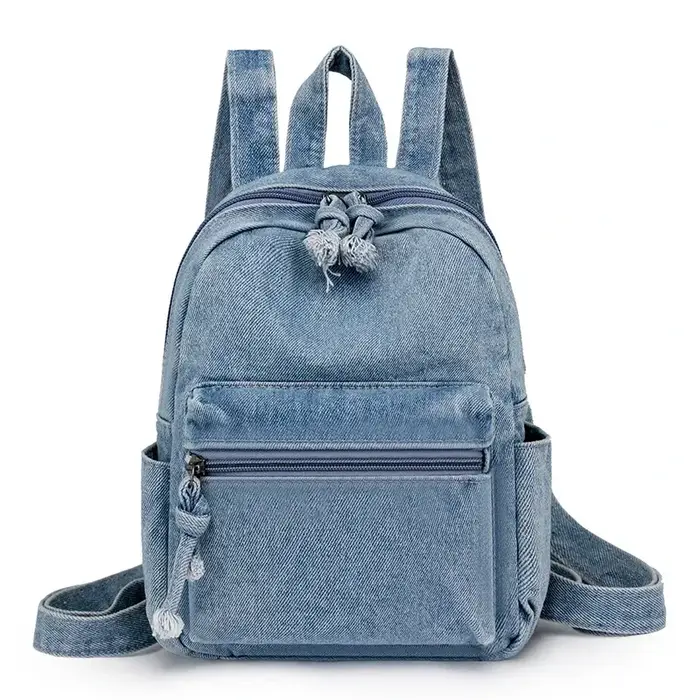 Mignon à la mode décontracté polyvalent 2025 sacs d'école de haute qualité nouveau Denim fermeture éclair