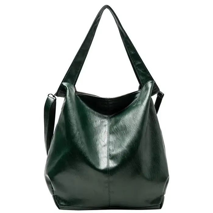 Grand sac fourre-tout en cuir pour femmes
