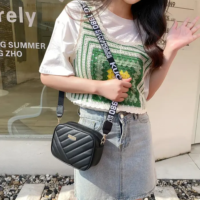 Sac à bandoulière en cuir PU pour femmes