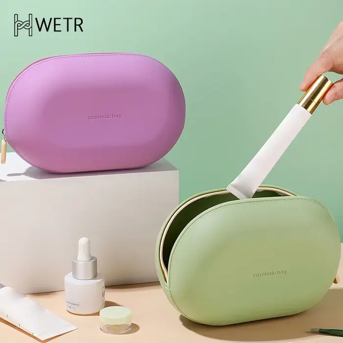 Sac à cosmétiques en Silicone de grande capacité