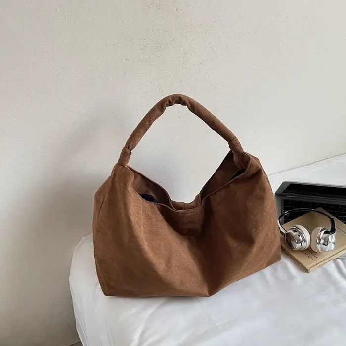 Sacs à bandoulière surdimensionnés pour femmes, grand sac de shopping Hobo, couleur unie, sac à main