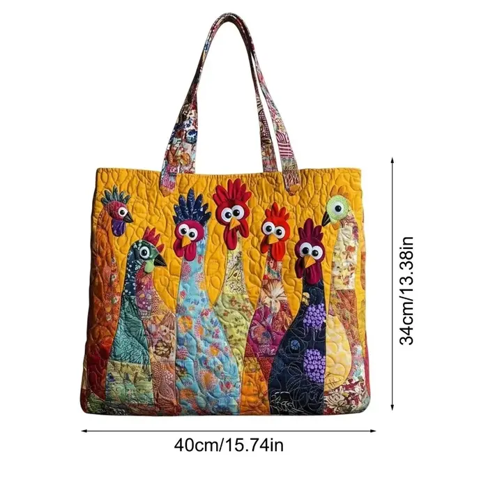 Sac fourre-tout matelassé vintage tendance