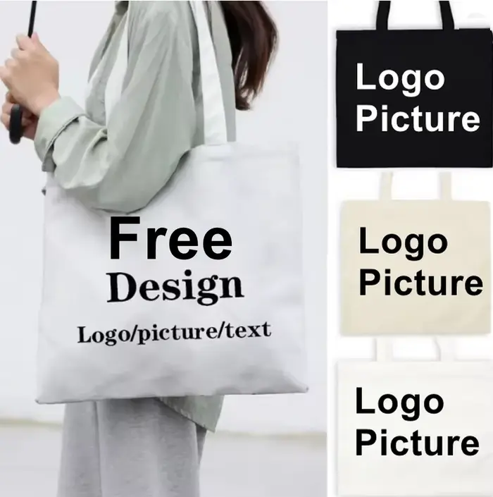 30 pièces de sacs en coton personnalisés