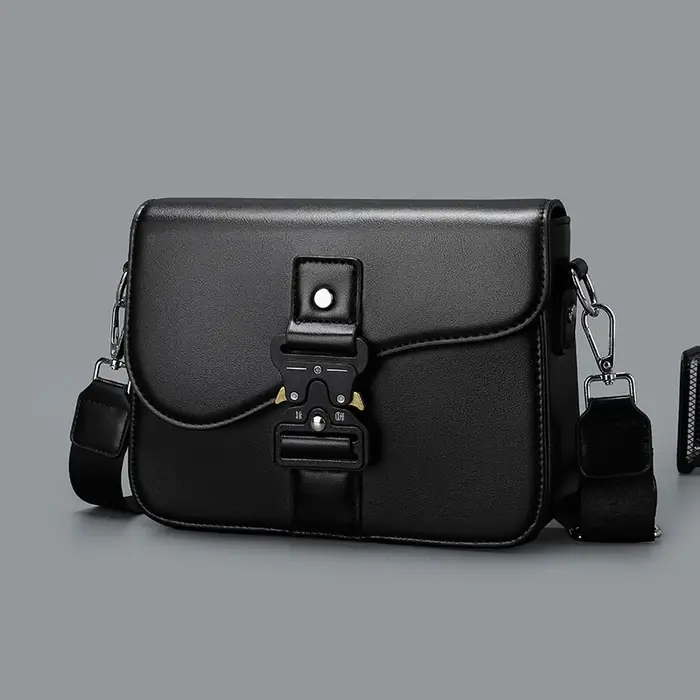 Sac bandoulière élégant pour homme haut de gamme en cuir PU