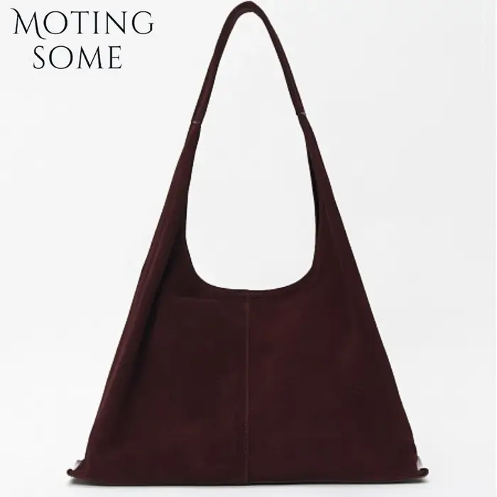 Motingsome Respzed-Sac en daim pour femme, sacs à main de dégager de luxe, fourre-tout décontracté e