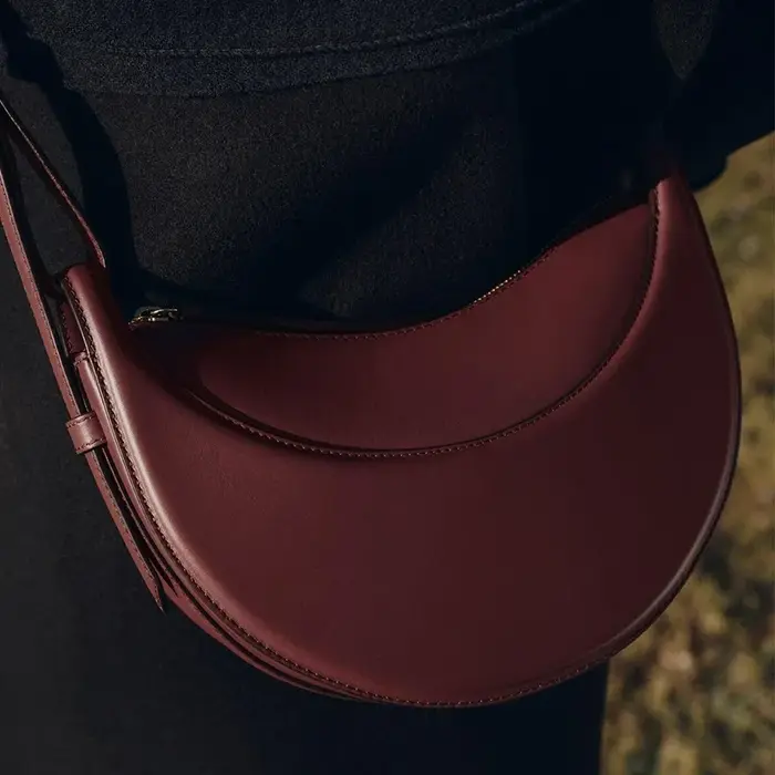 Sac à bandoulière en cuir pour femme, design de niche, avec fermeture éclair, sac bandoulière et sac