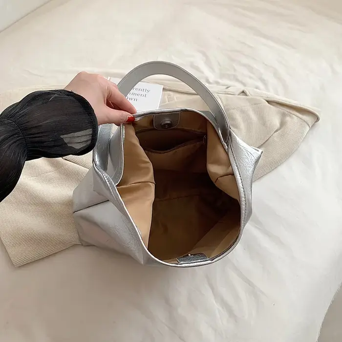 Leftside-Sac à main en cuir haute capacité pour femme