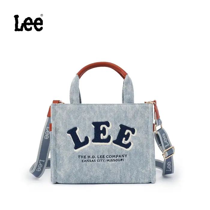 Sac fourre-tout en toile LEE pour femme, grande et petite taille, sac à main quotidien pour le collè