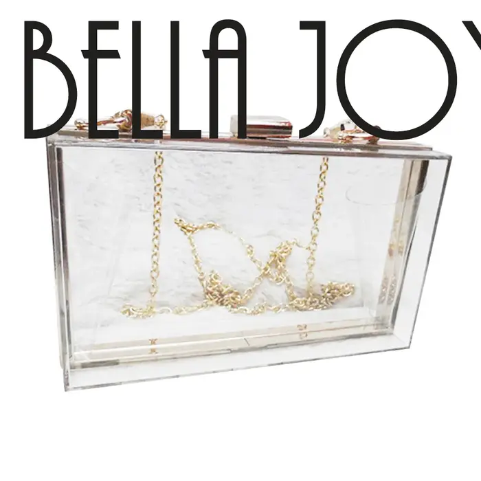 Pochette en Acrylique Transparente pour Femme
