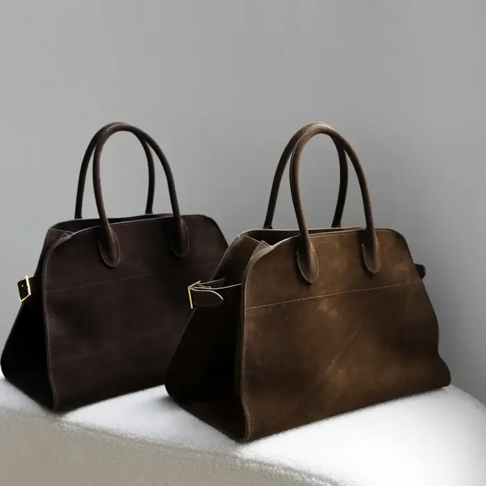Sac fourre-tout de luxe pour femme en cuir véritable