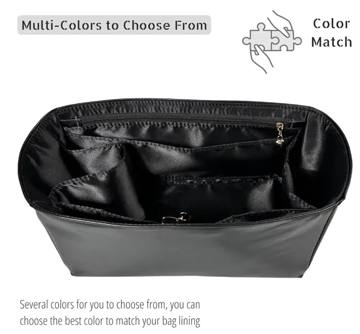 Organisateur compatible avec Speedy Bag, 20, 25, 30, 35, 40 Insert de sac à main, doublure en soie c