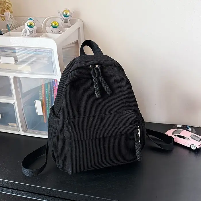 Sac à dos Simple de couleur unie pour femmes