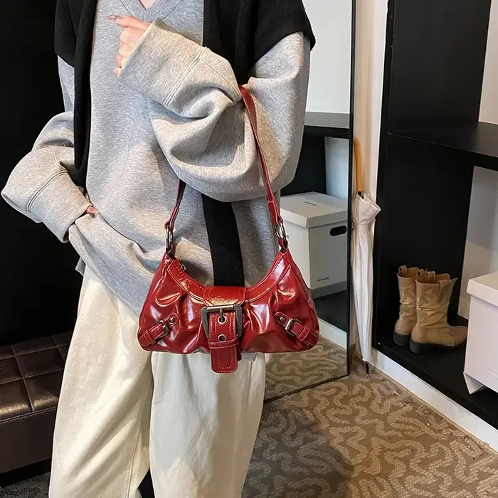 2025 printemps vente chaude Maillard Style rétro petit sac épicé fille Y2K Wasteland