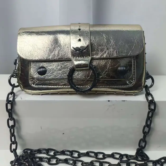 Sac mini haut de gamme 2026 au design classique avec rivets circulaires