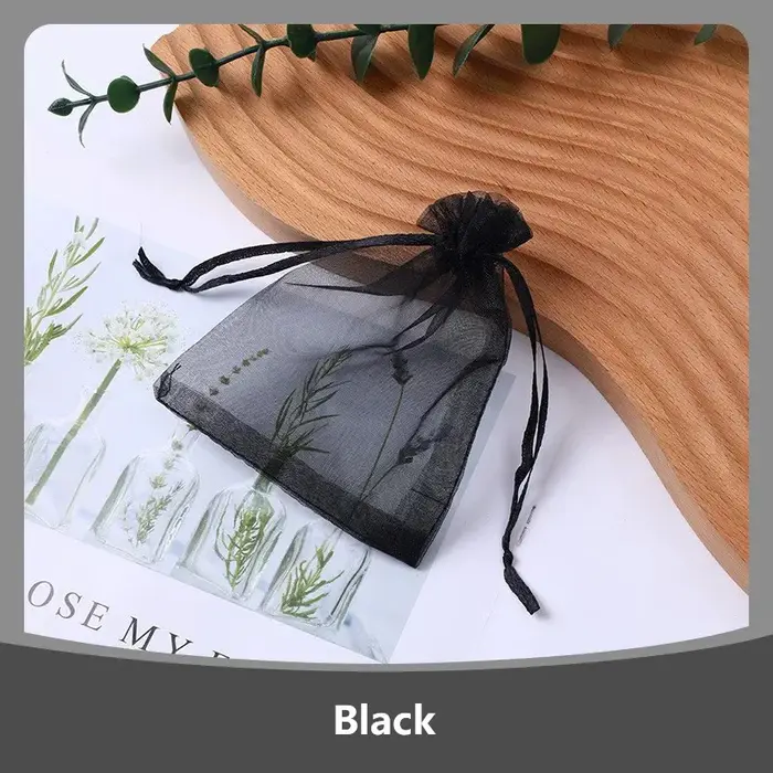 Sac en Organza 100 pièces/lot 7x9 9x12 10x15 15x20 20x30 sacs cadeaux