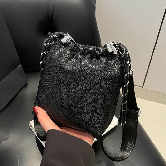 Mini sac pour femmes léopard en cuir seau sac à bandoulière petit sac de téléphone cordon sacs