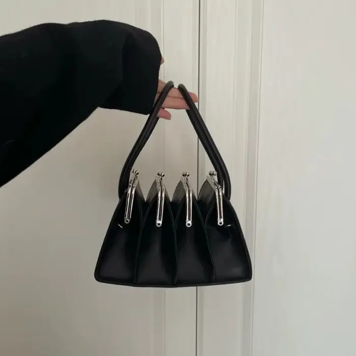 Sacs à main à clips multicouches pour femmes, sac à bandoulière design, marque originale, tendance,