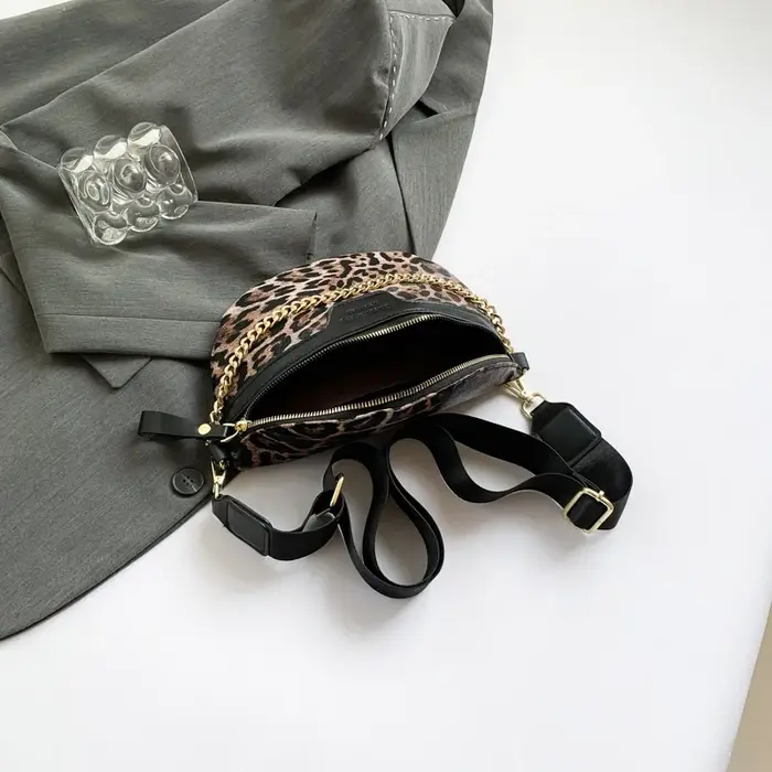Sac de taille imprimé léopard pour femmes