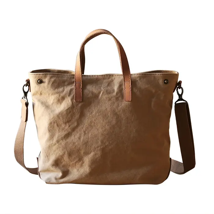 Sac messager fourre-tout en toile pour hommes et femmes