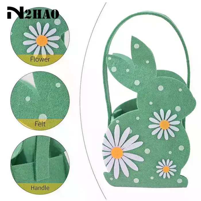 Sac fourre-tout en feutre doux pour bonbons