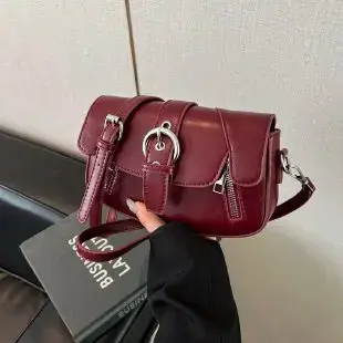 Sac à langer de luxe en cuir uni pour femme