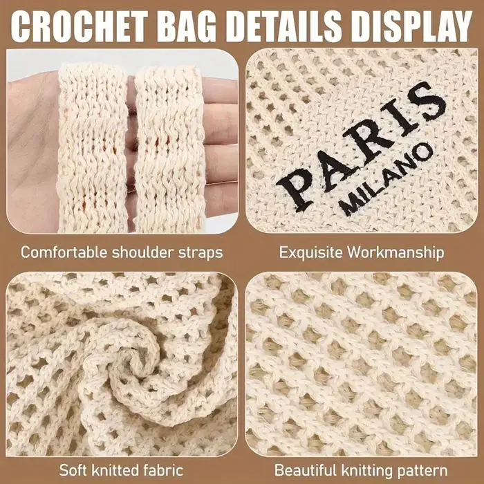 Sac de plage artisanal à bandoulière