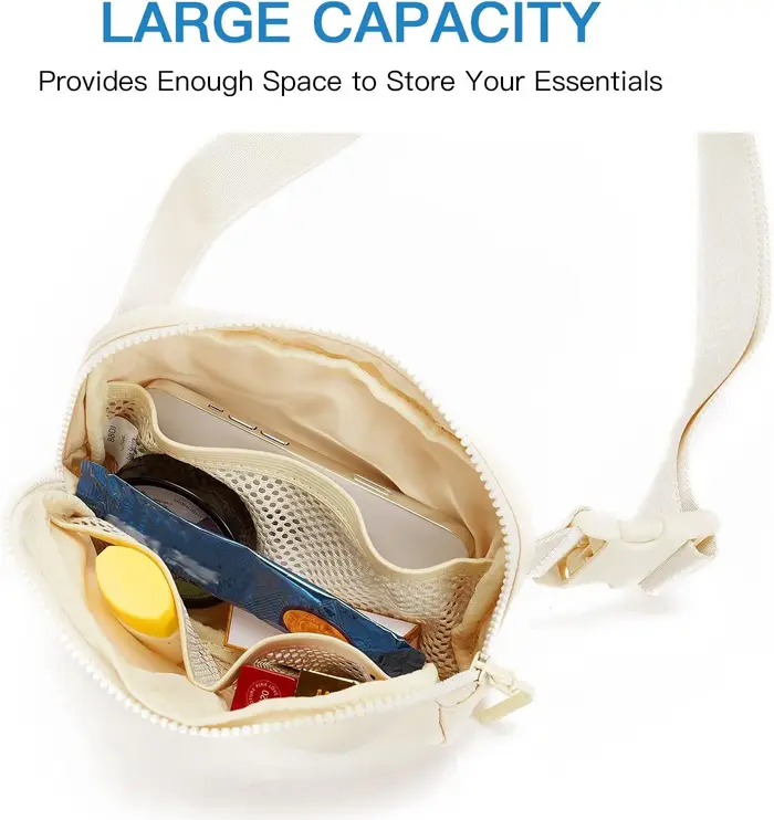 Sac banane initialisé, sac bandoulière pour filles