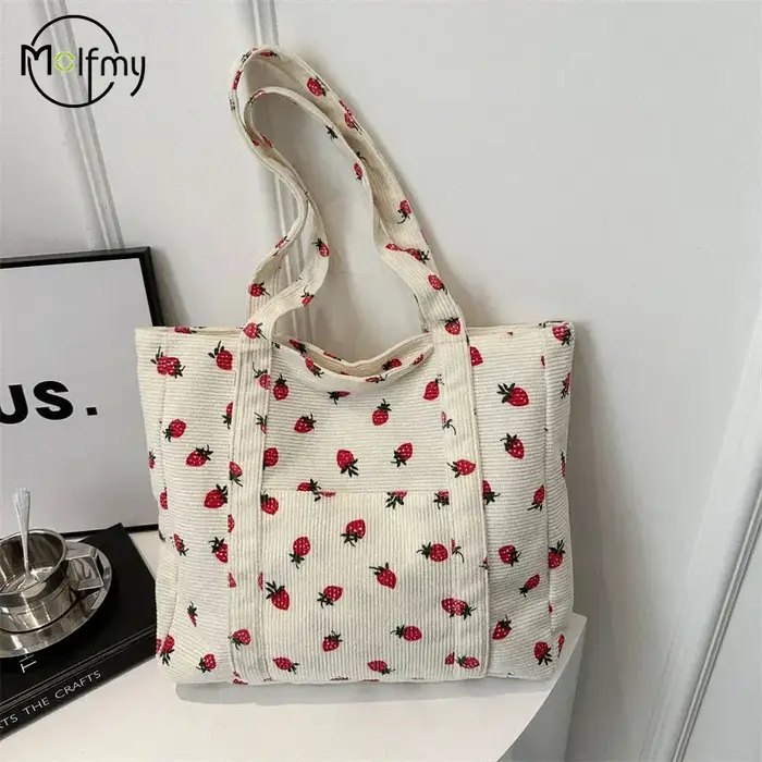 Sac à main en velours côtelé pour femmes