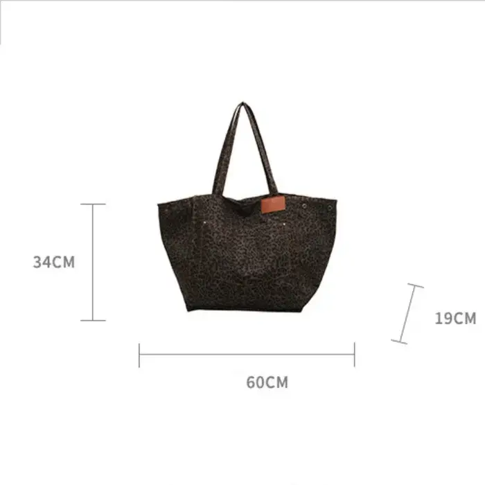 Design léopard 2023 mode coréenne Shopper grands sacs à provisions pour femmes sac à main dame sac à bandoulière grande