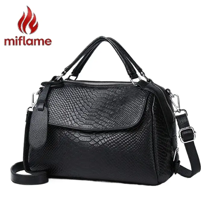 Sac à main en cuir pleine fleur pour femme