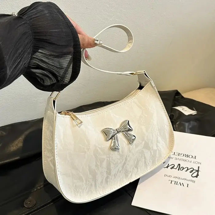 Sac à main à petit nœud doux et frais pour femmes
