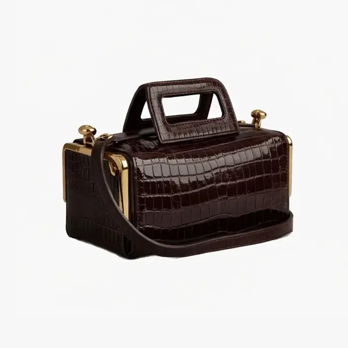 Sac à main Alirattan 2026 Nouvelle Collection Femme Noir Rétro avec Poignée