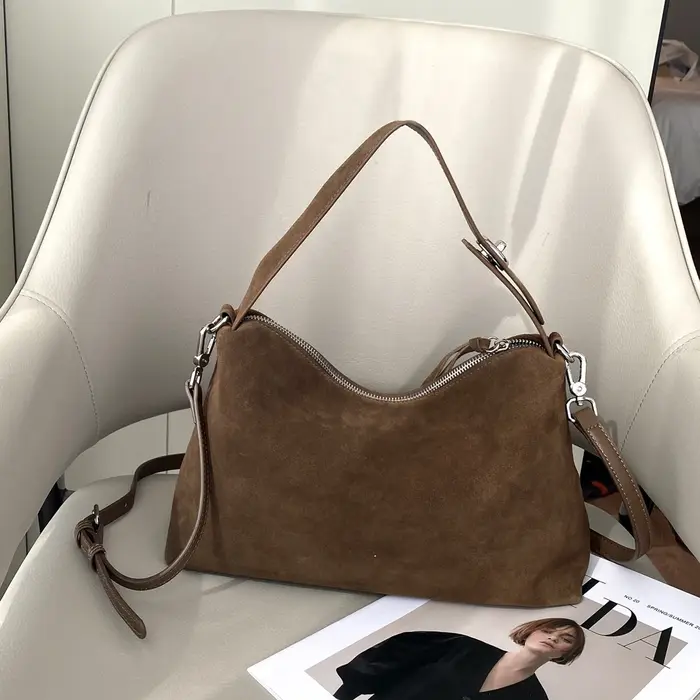 Sac à main en cuir de vachette pour femme