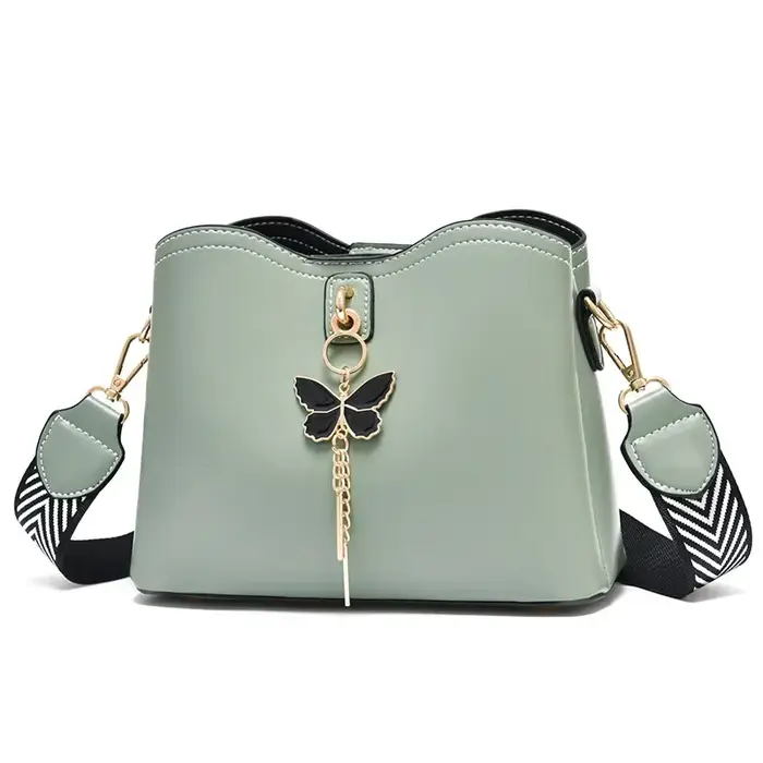 2025 femmes blanc sac à main nouveau concepteur papillon gland PU cuir sacs de messager dames bandoulière femme