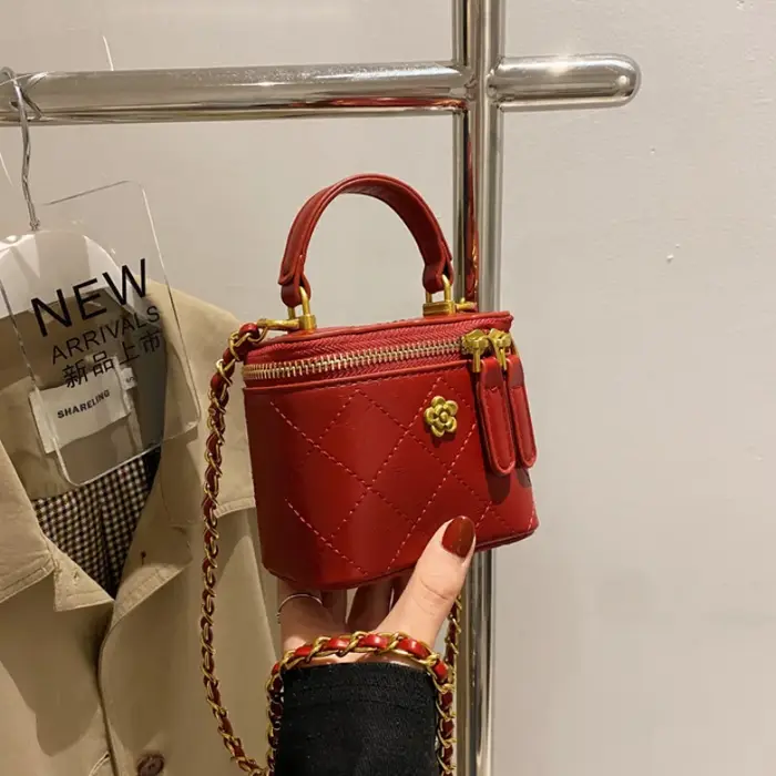 Petit sac seau à bandoulière pour femmes