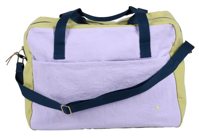 Sac voyage Tricolo Lilas ananas 30 x 42 x 20