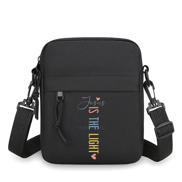 Sac bandoulière vintage Y2K avec nœud et petite croix, motifs versets bibliques, polyvalent, tendanc