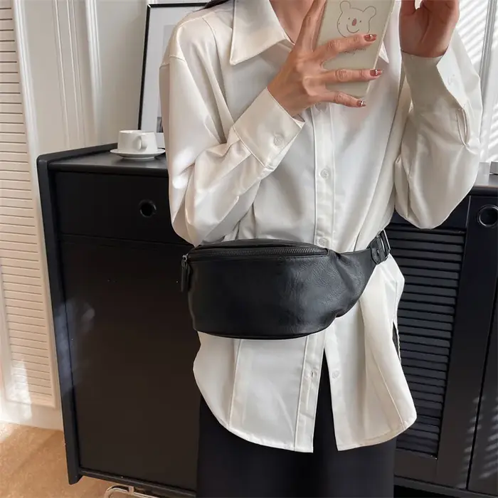 Marque de luxe femme ceinture sac couleur unie en cuir Fanny pack sac à main mode dames taille sac concepteur épaule bandoulière poitrine sac