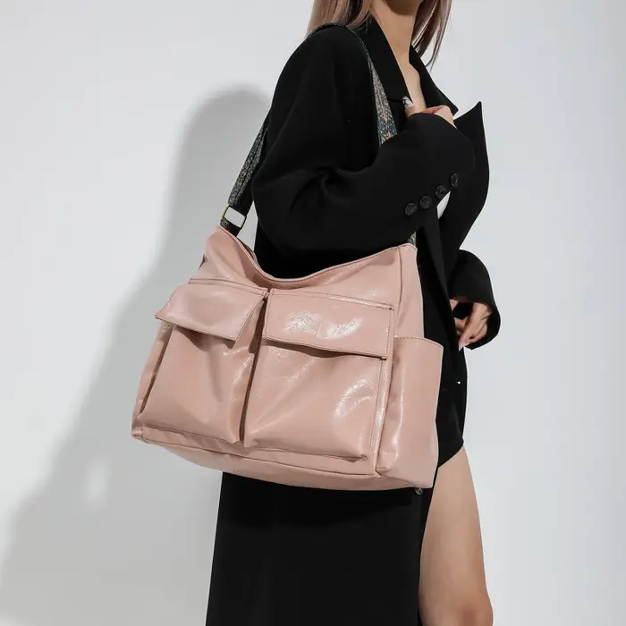 Sacs à Main à Poignée Supérieure en PU avec Fermeture Éclair pour Femme