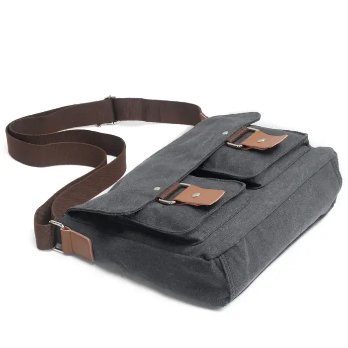Sac en toile rétro, sac bandoulière pour homme et femme
