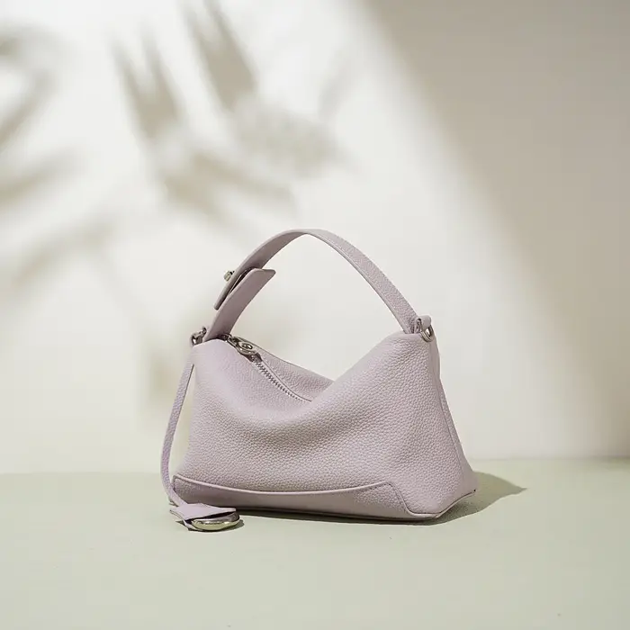 Sac à main en cuir de vache véritable pour femmes, sac à main à poignée supérieure avec serrure de c