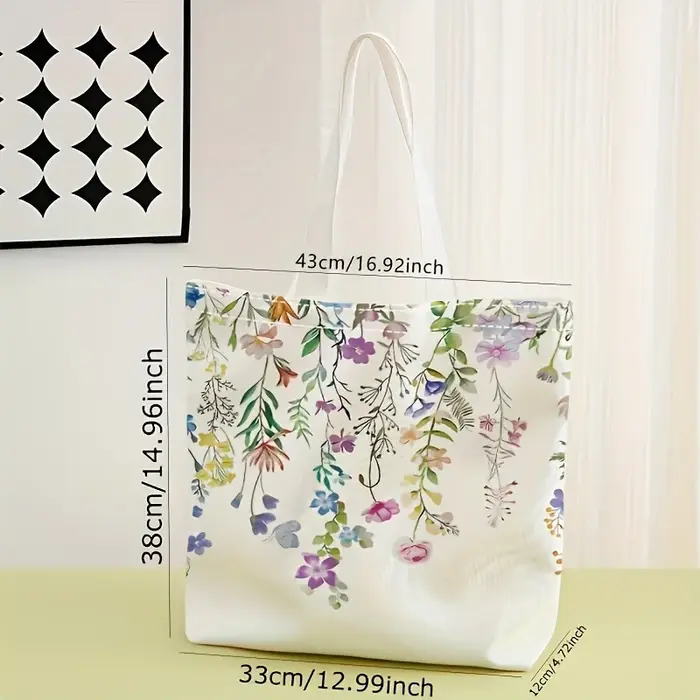 Sac fourre-tout imprimé fleur