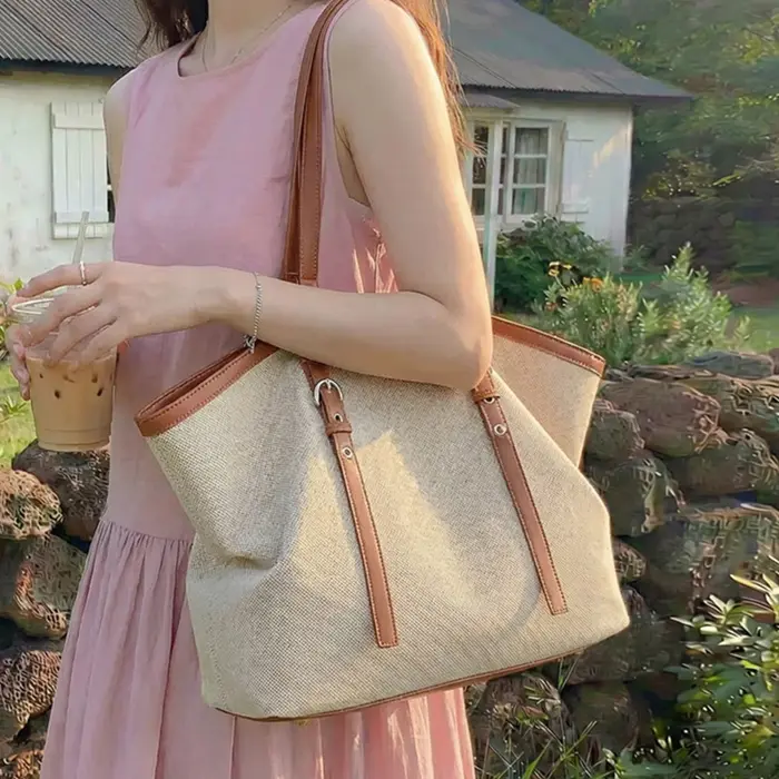 Sac fourre-tout vintage rétro grande capacité