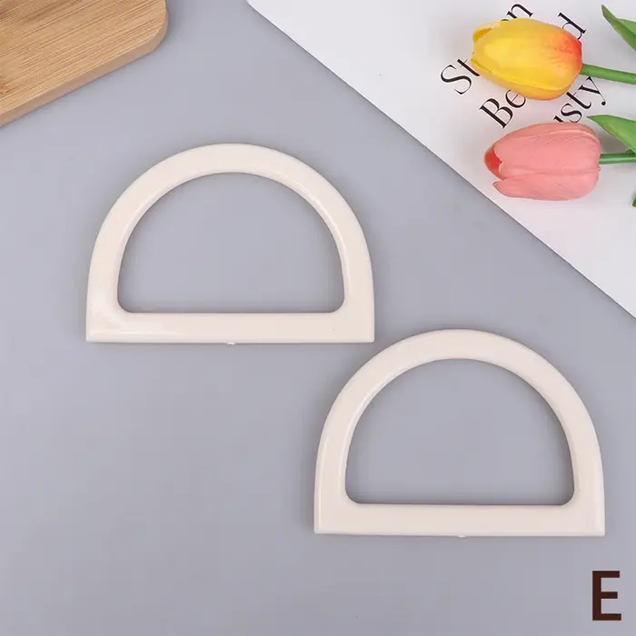 2 pièces poignées de sac en forme de D bricolage remplacement sac à main fourre-tout poignées de sac