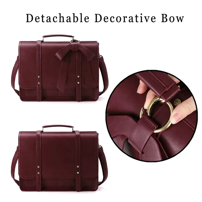 Sac pour ordinateur portable ECOSUSI en cuir PU pour femme