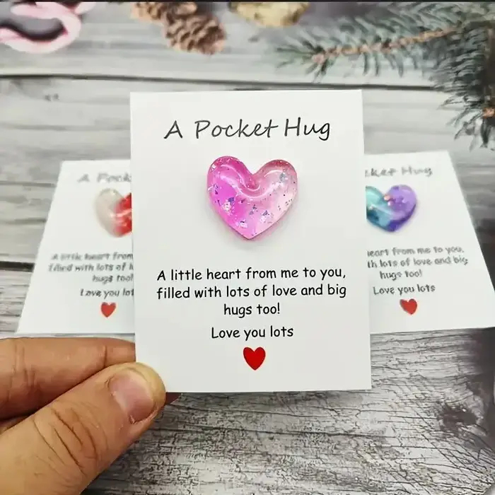 Pochette Décorée en Forme de Petit Cœur