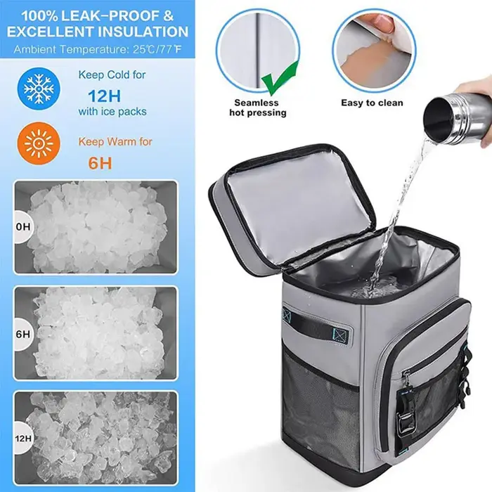 30L sac à dos isolé Camping pêche Pack garder les aliments chaud froid déjeuner sac à dos étanche en plein air voyage plage pique-nique sac thermique