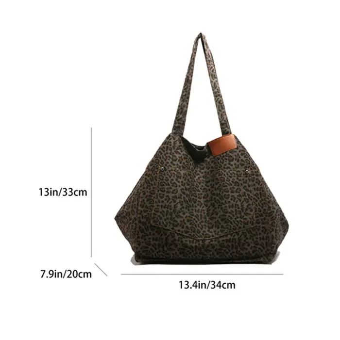 Sac fourre-tout motif léopard