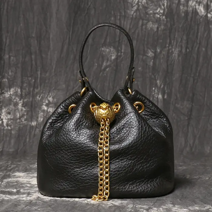 LUOKIR nouveau cordon en métal polyvalent femmes sac à main en cuir véritable chaîne sac à bandouliè